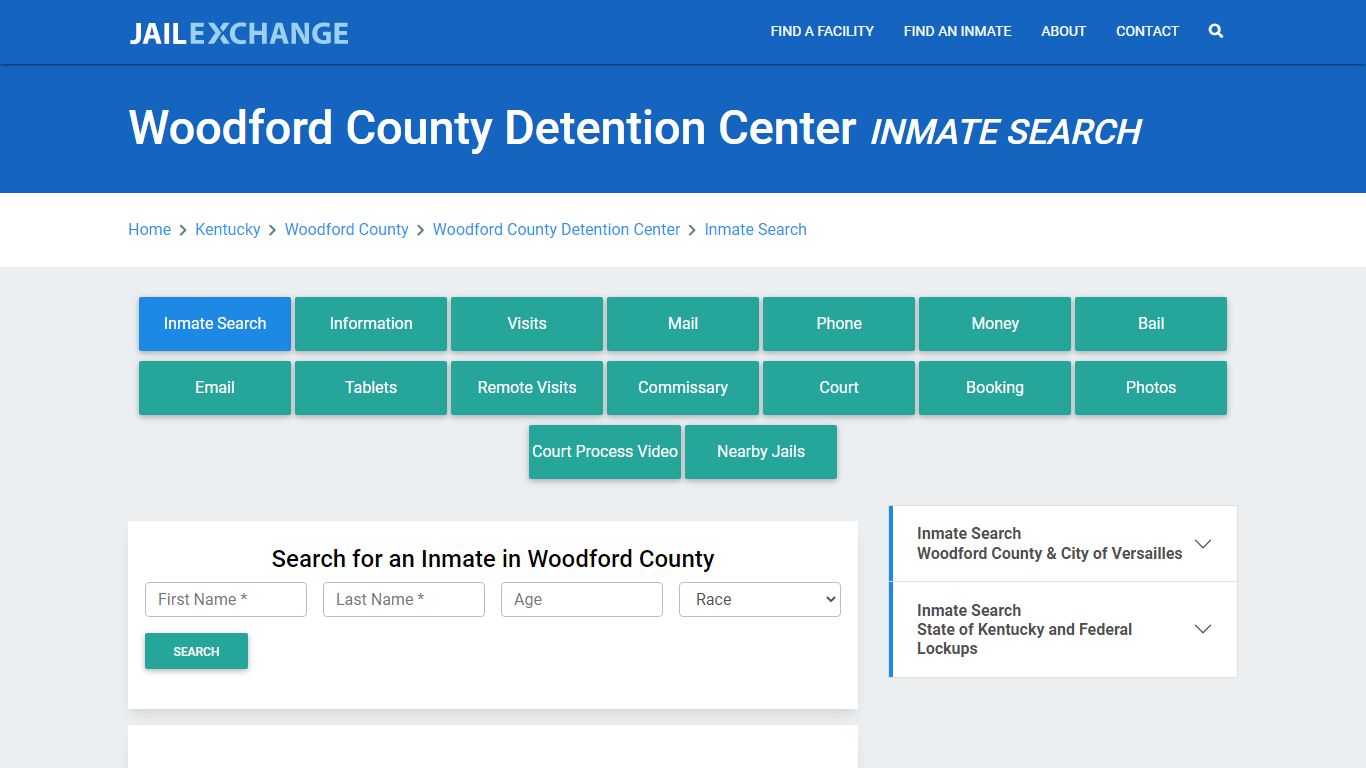 Woodford County Detention Center Inmate Search - Jail Exchange